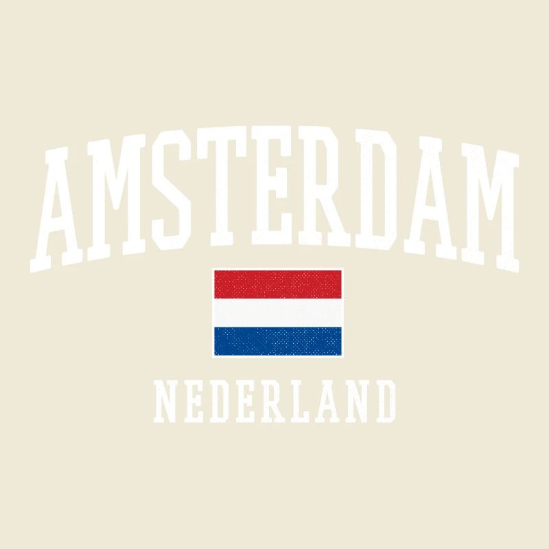 Conception du drapeau Amsterdam NL