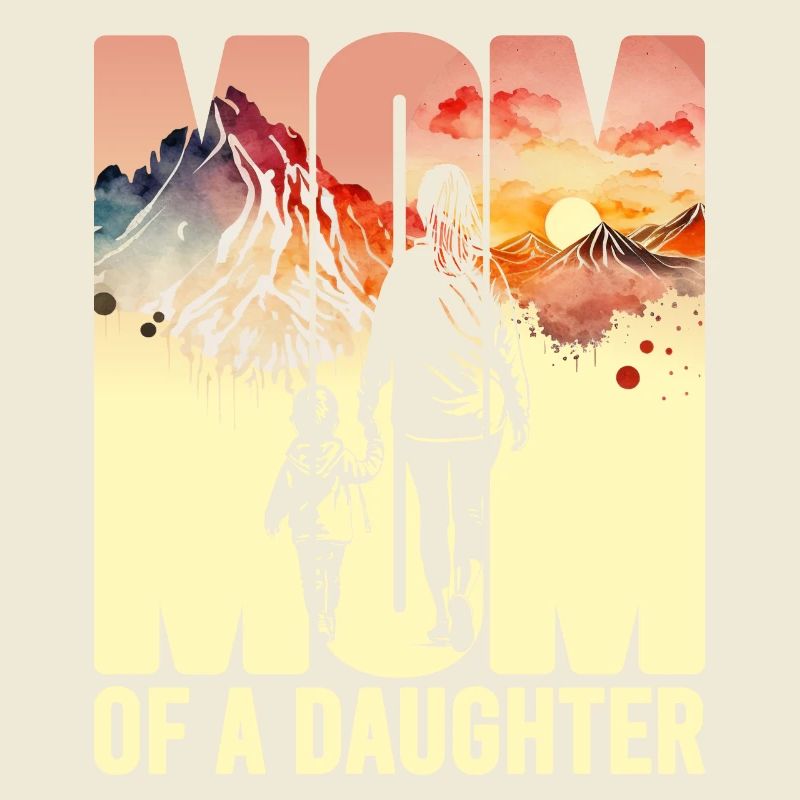 Mutter mit einer Tochter Muttertag Berge Mama Kind