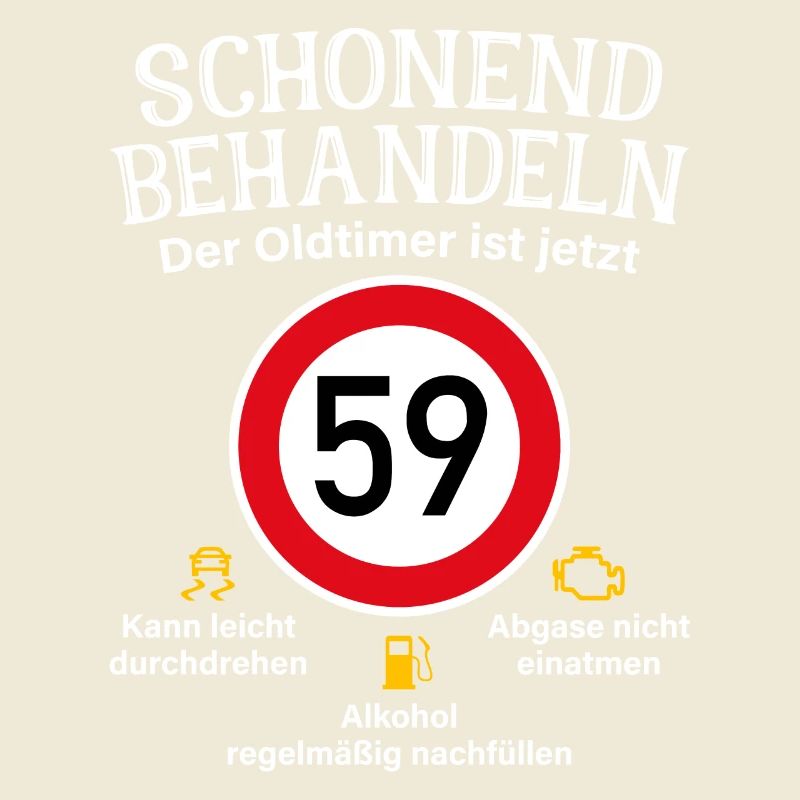 59. Geburtstag Schonend Behandeln Oldtimer Ist 59