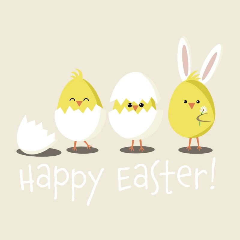 Happy Easter Chick Egg Easter Egg