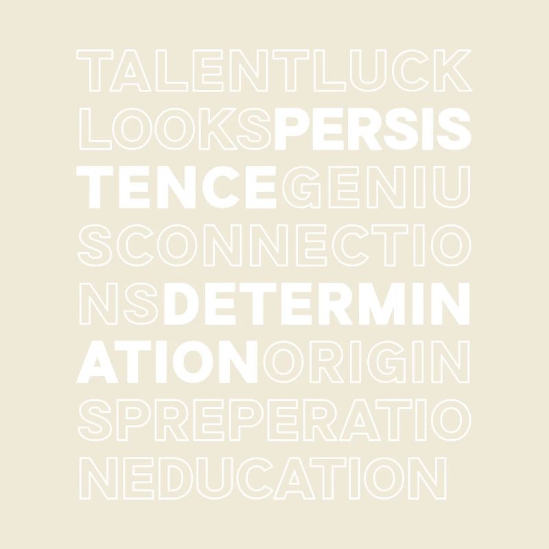 Perseverance and determination