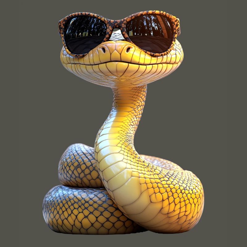 Serpent Python Cobra Mamba Serpent à sonnettes Serpent