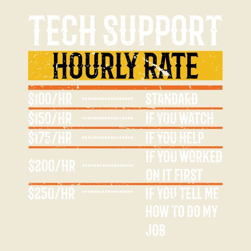 Support technique Taux horaire Programmeur Technique