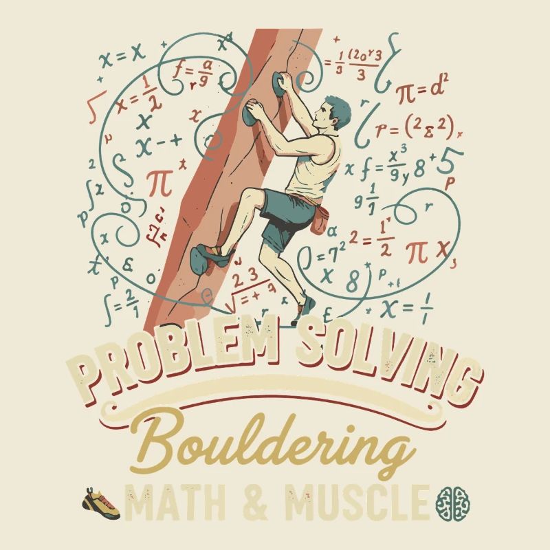 Bouldering Math & Muscle Problem Solving Climb