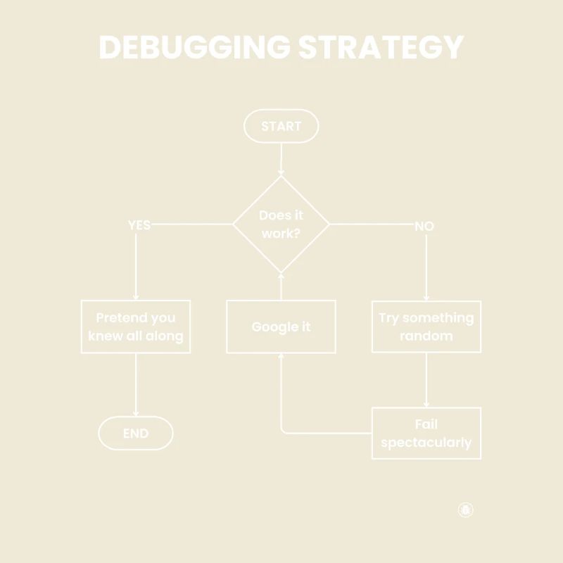Debugging Strategy Flowchart - Does It Work Gift