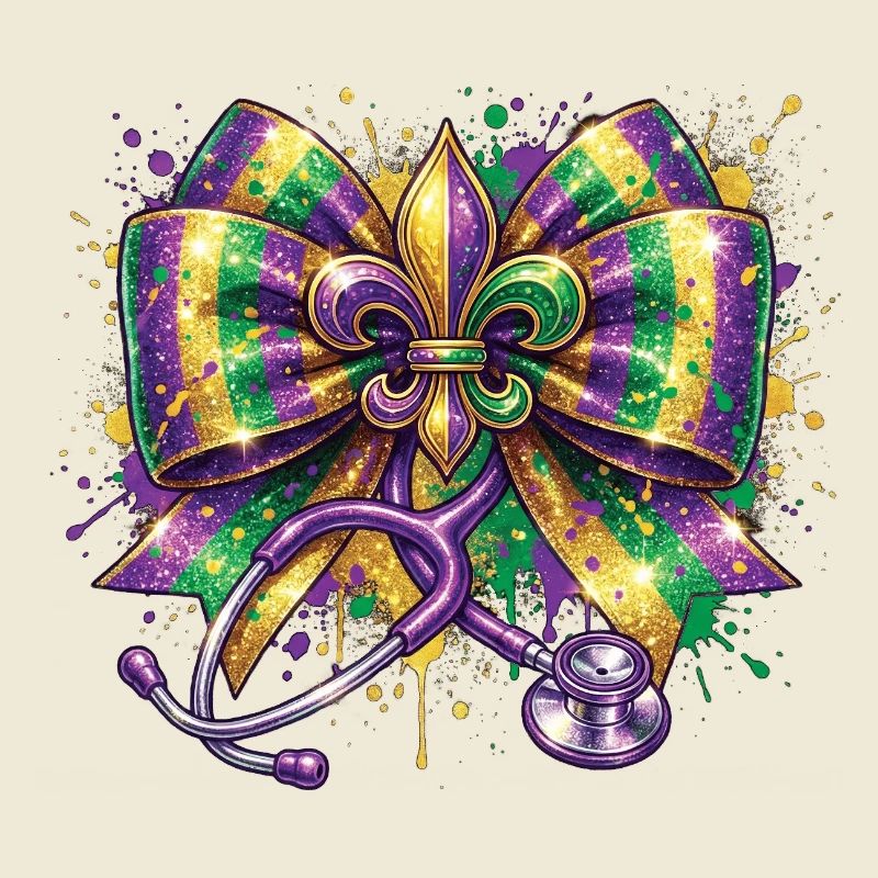 Infirmière Docteure du Mardi Gras, Fleur De Lys