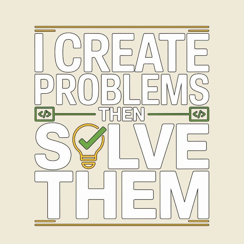 Game Developer I Create Problems Then Game Coder