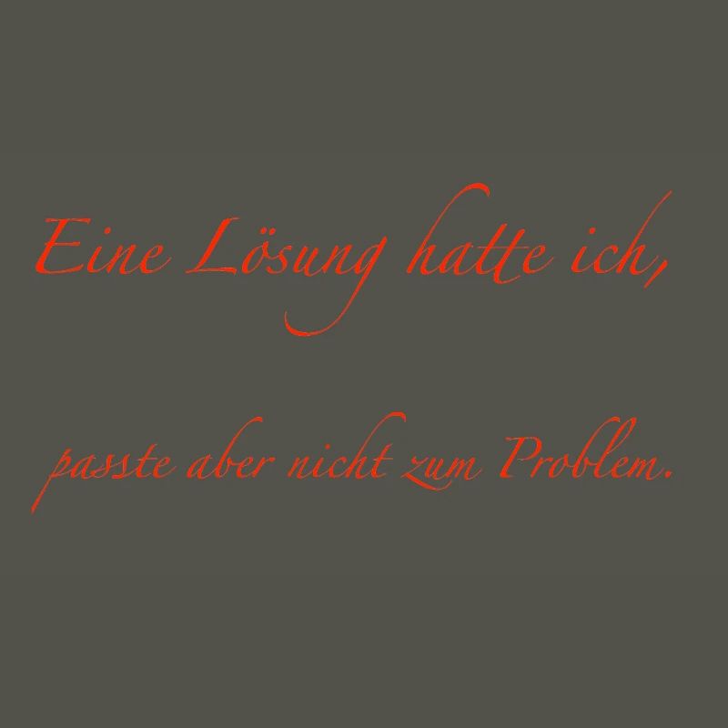 J’avais une solution