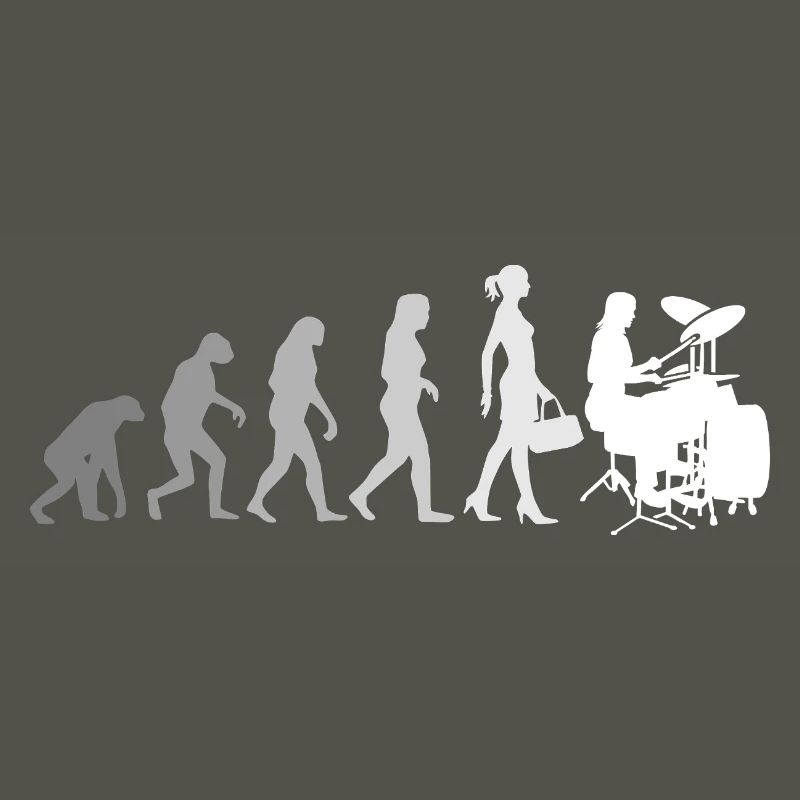Evolution Schlagzeugerin Percussion Drummer