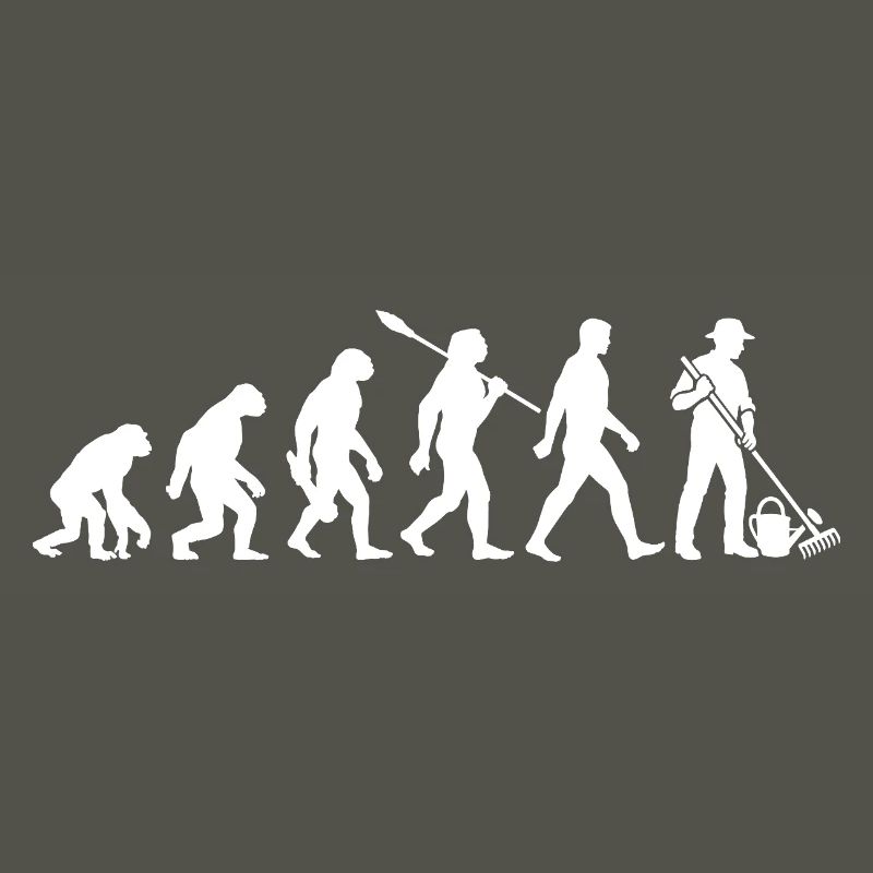 Evolution - Gärtner - Garten - Gartenarbeit