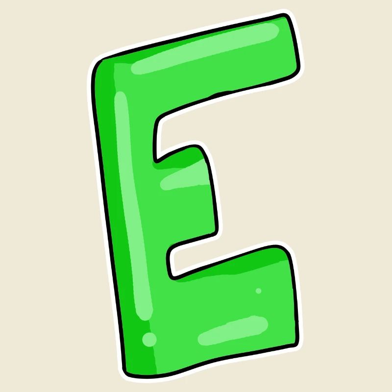 Letter E Initial point