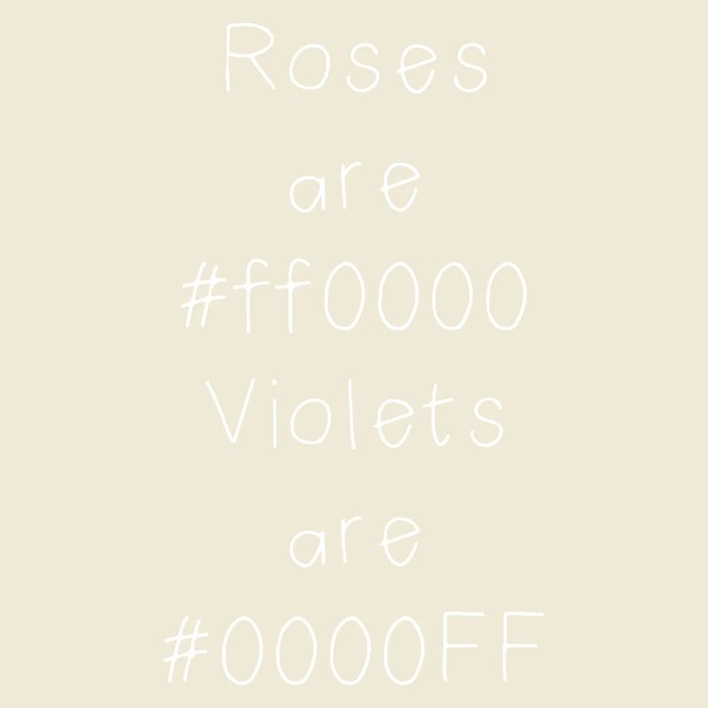 Blague sur le code couleur hexadécimal pour développeurs, codeurs et web...