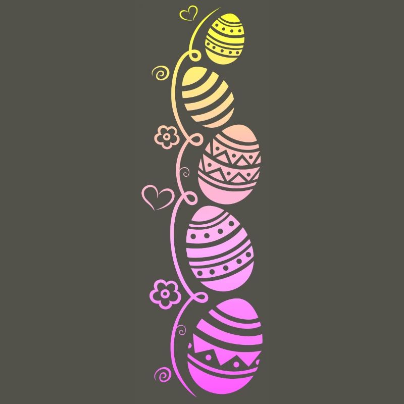 Colorful Easter eggs for Easter