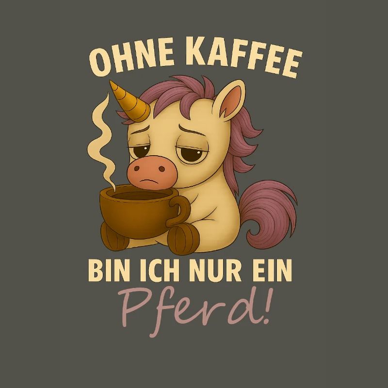 Ohne Kaffee bin ich nur ein Pferd