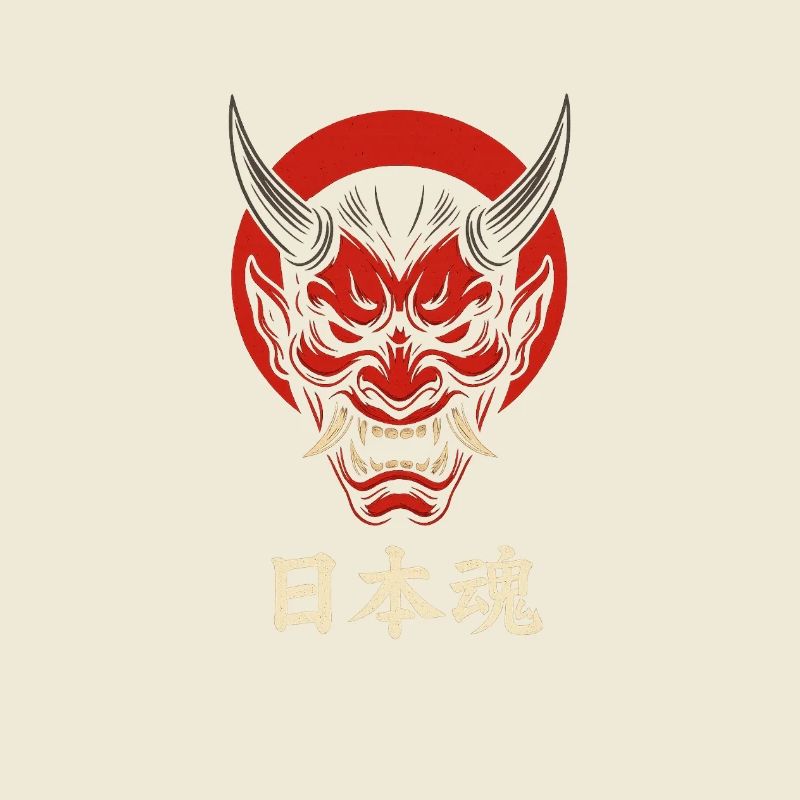 Oni Mask Japan Style – Aggressive Samurai Design