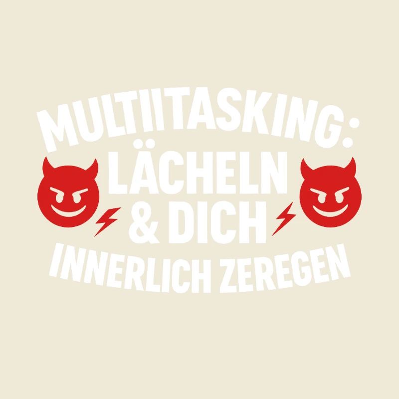 Multitasking Lächeln Innerlich Zerlegen
