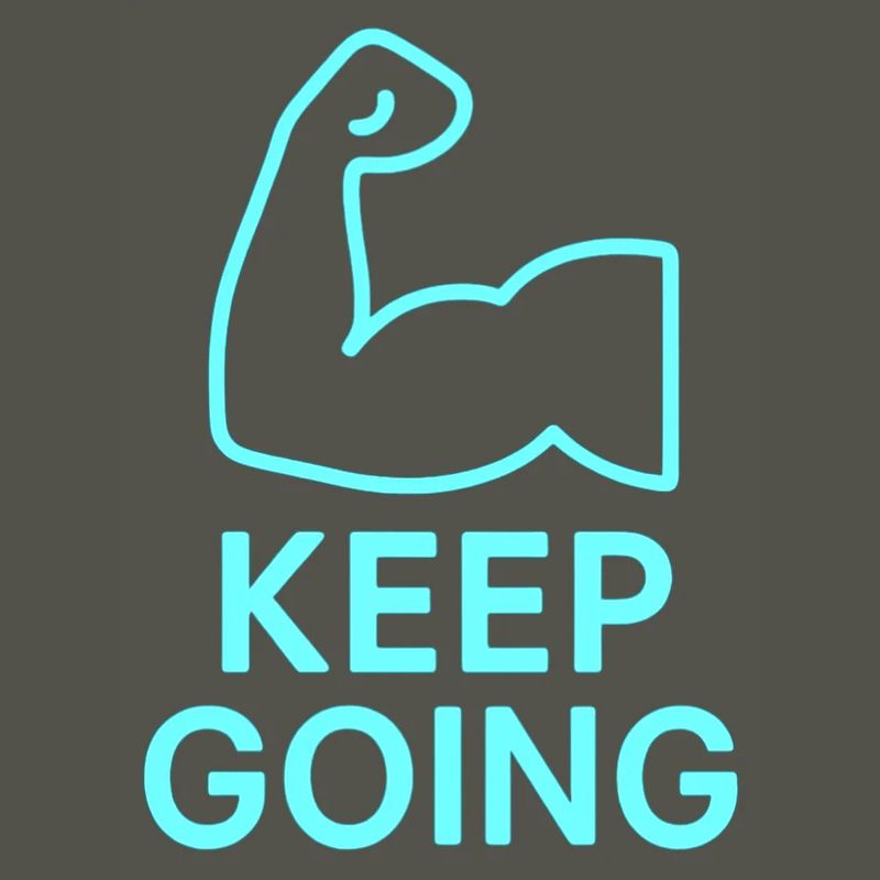 Durchhaltearm Keep Going