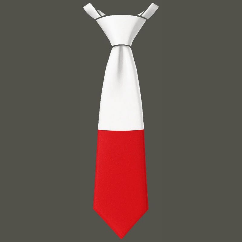 Cravate Pologne – Conception du drapeau