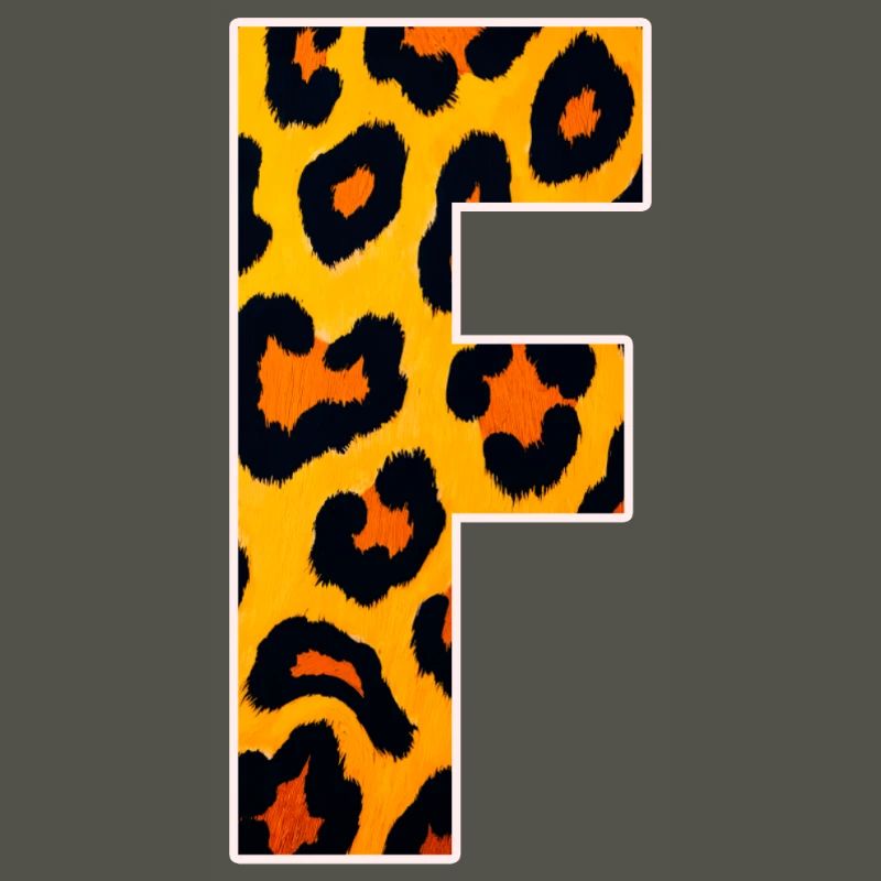 Leopard Effect Fire Orange Pattern