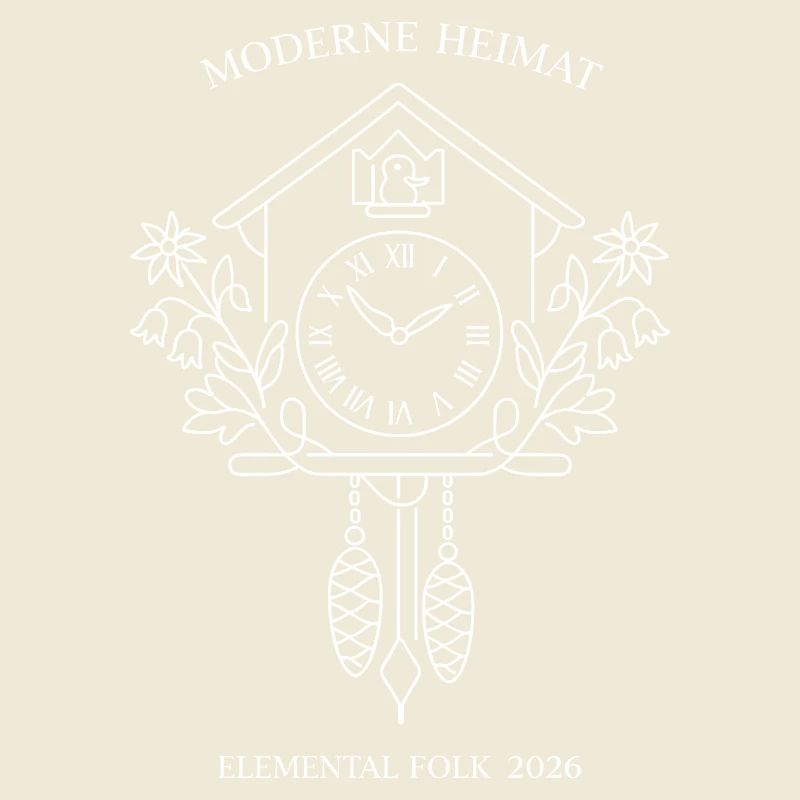 Modern Home Cuckoo Clock Elemental Folk