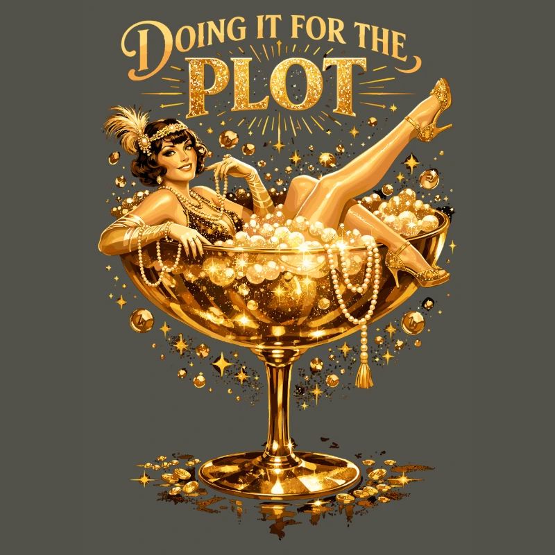 Golden Flapper: Doing it for the Plot Art