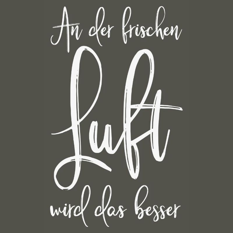 An der frischen Luft wird das besser