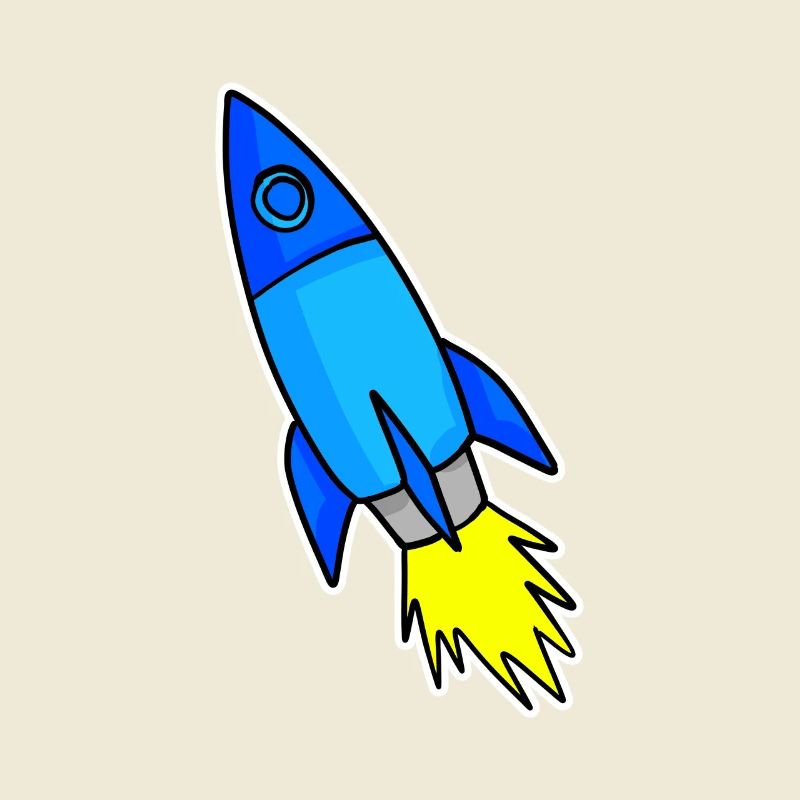 Fusée bleue
