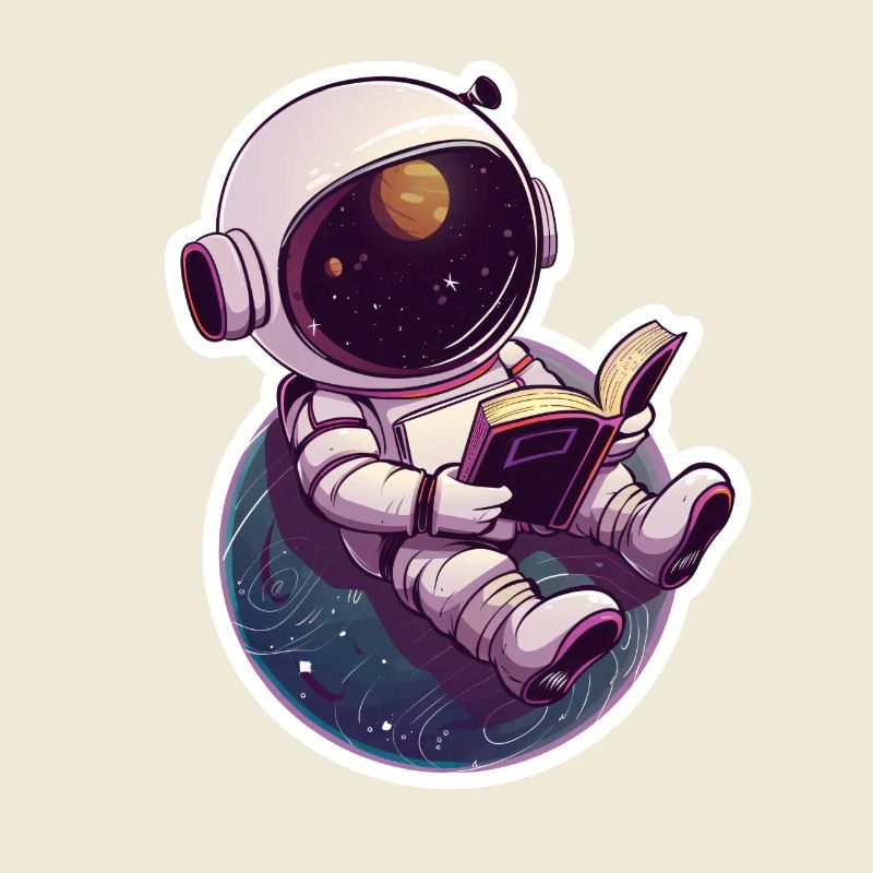 Astronaute lit devant la Terre – Space Design