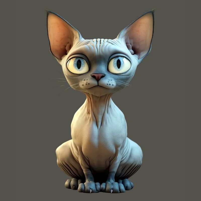 Chat Sphynx Chat Sphynx Chat Canadien Mignon Sphinx