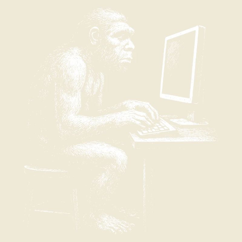 Digital Coder Homo Erectus Geschenk
