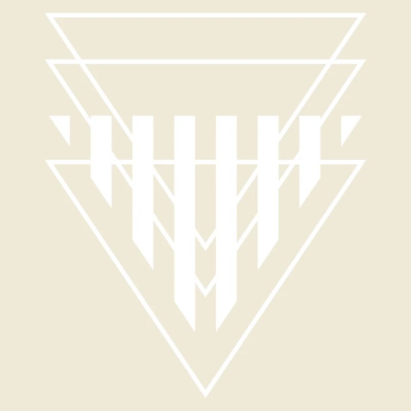 Triangular Crest Geometric Print