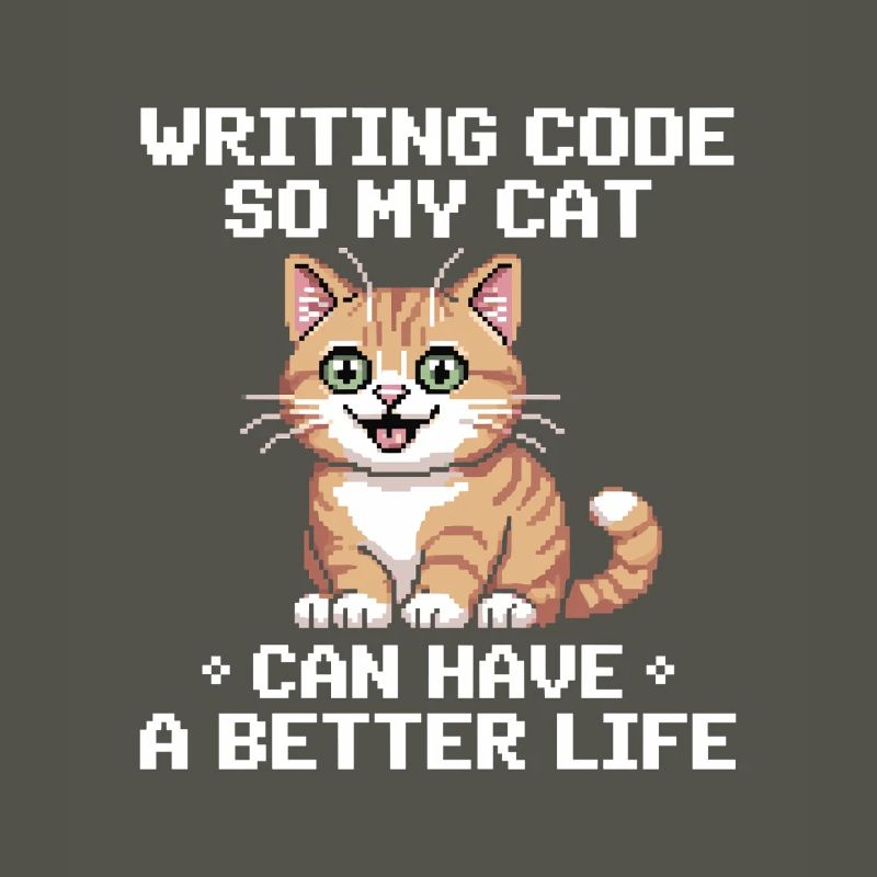 Programmier Katze Lustig Coding Und Katze Deutsch 