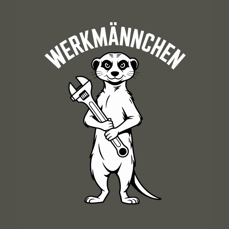 Erdmännchen Echter Heimwerker Mann Handwerker