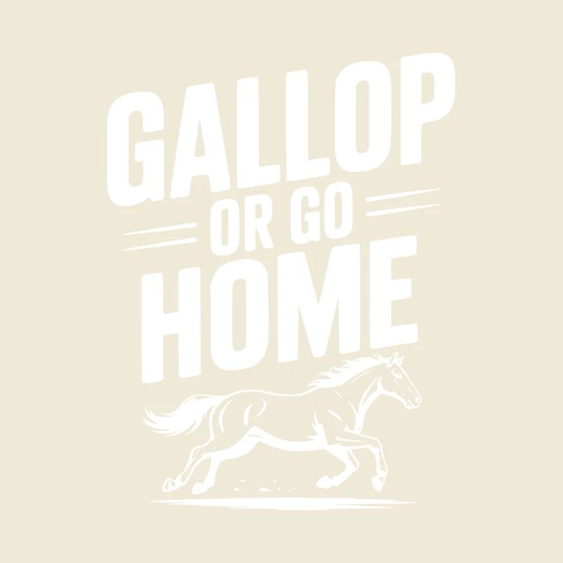 Galoppieren oder nach Hause gehen