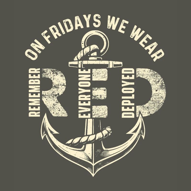 Freitags tragen wir Red Remember Deployed