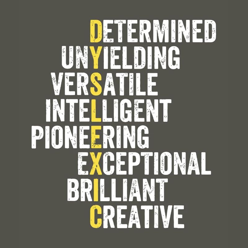 Yellow Accent Adjective Stack