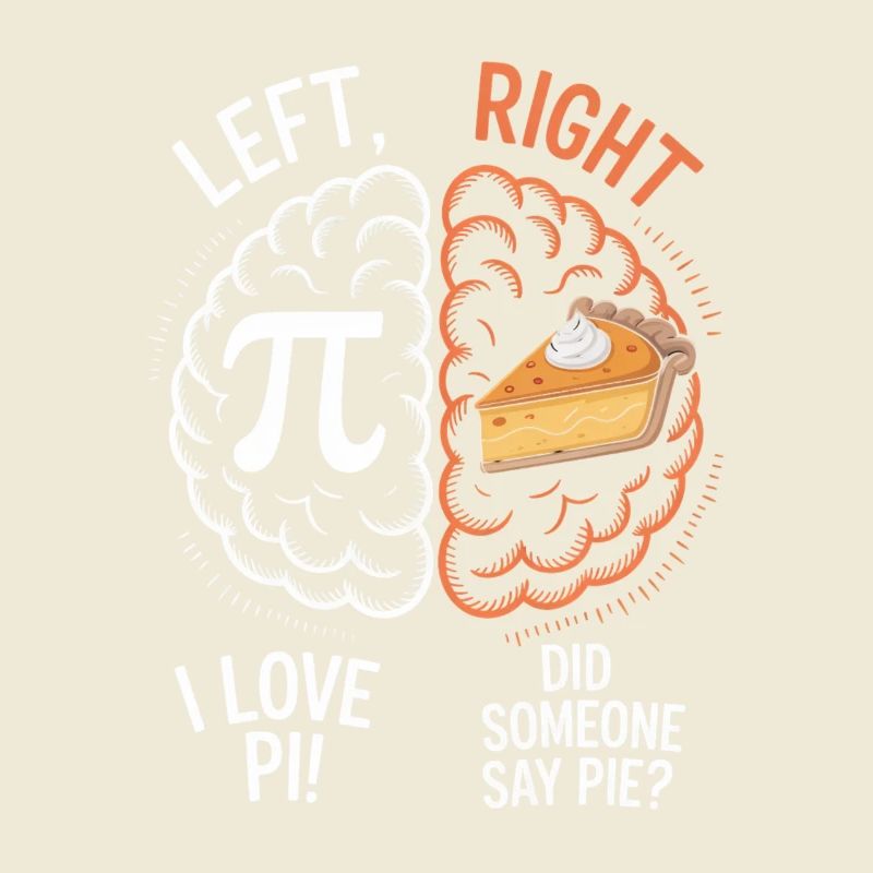 Pi vs Pie: Left Right Brain