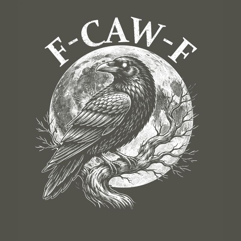 FCawF Grumpy Crow Sarcasm Bird Pun Humor