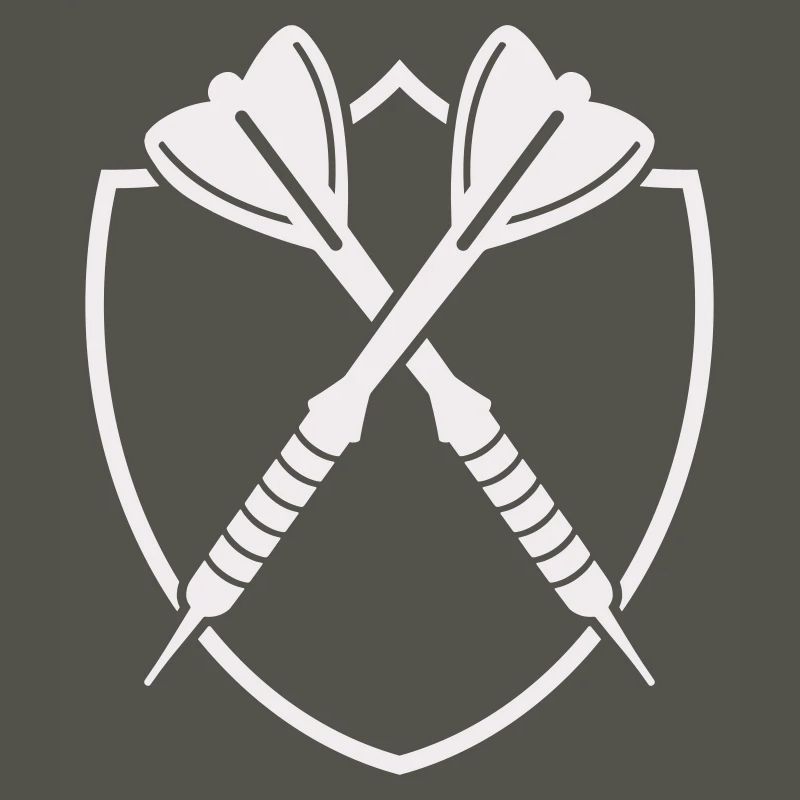 Croix de Bouclier de Fléchettes – Symbole de Précision