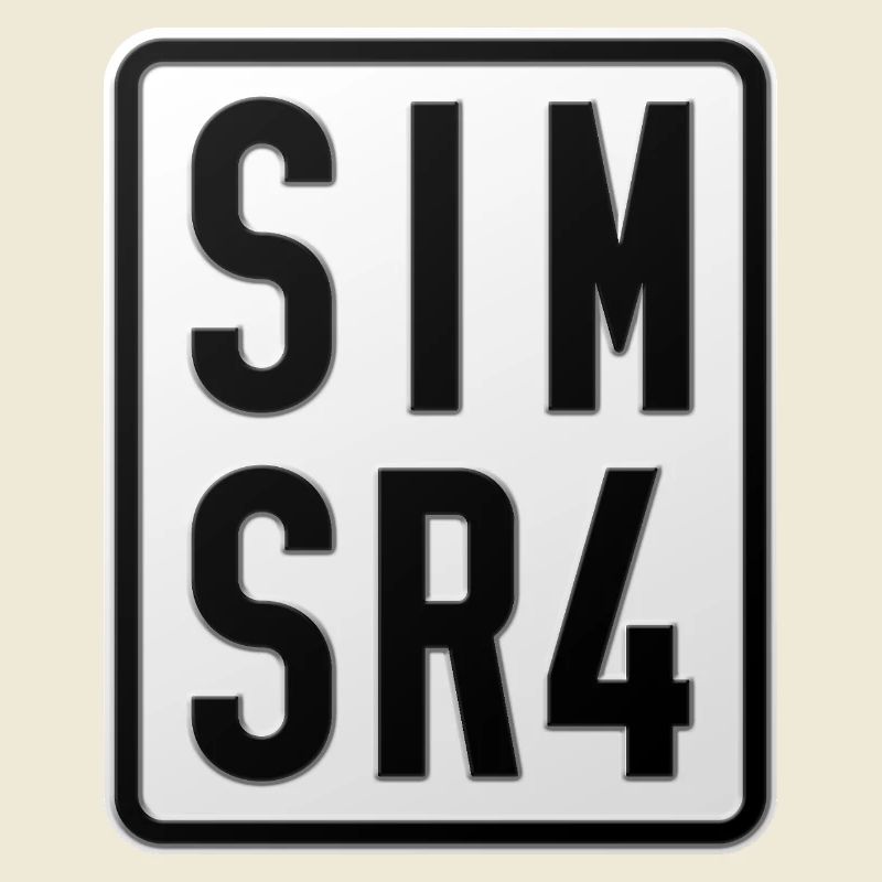 Simson SR4 Moped License Plate