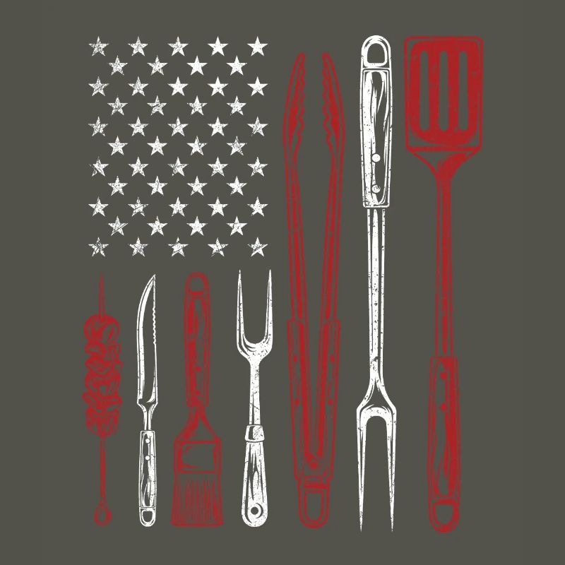 BBQ Grill Tools US Flag Pitmaster