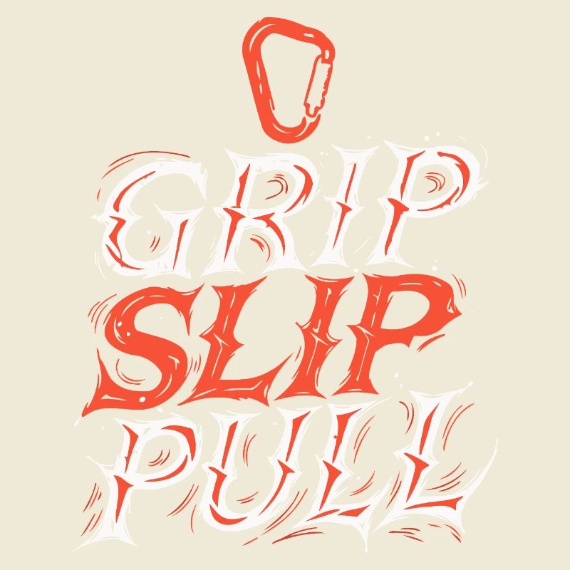 Grip Slip Pull Typographie Dynamique