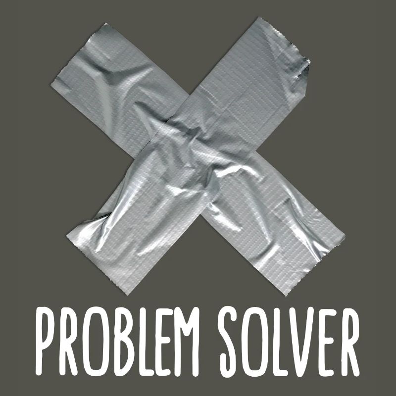 Problem solver lustig Klebeband Mann Vater