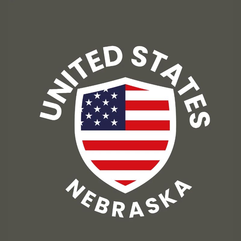 Nebraska Flag Shield Patch