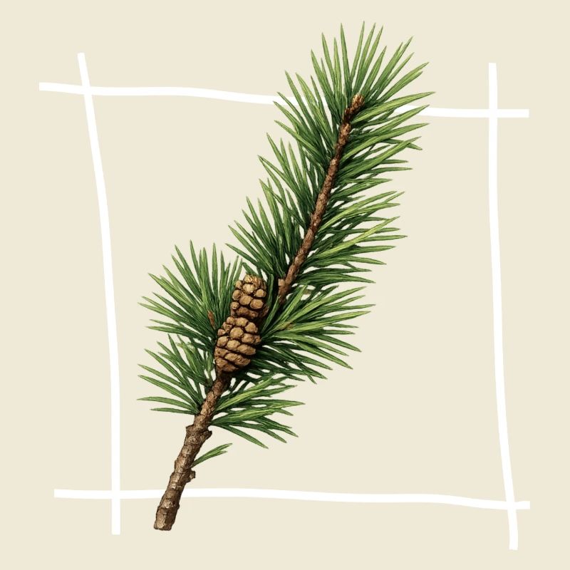 Pine Branch Minimal Frame
