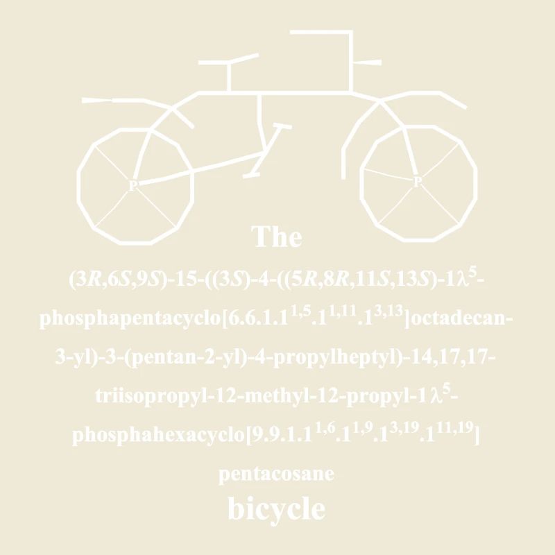 Bicycle Molecule - IUPAC Joke - Nerd Humor