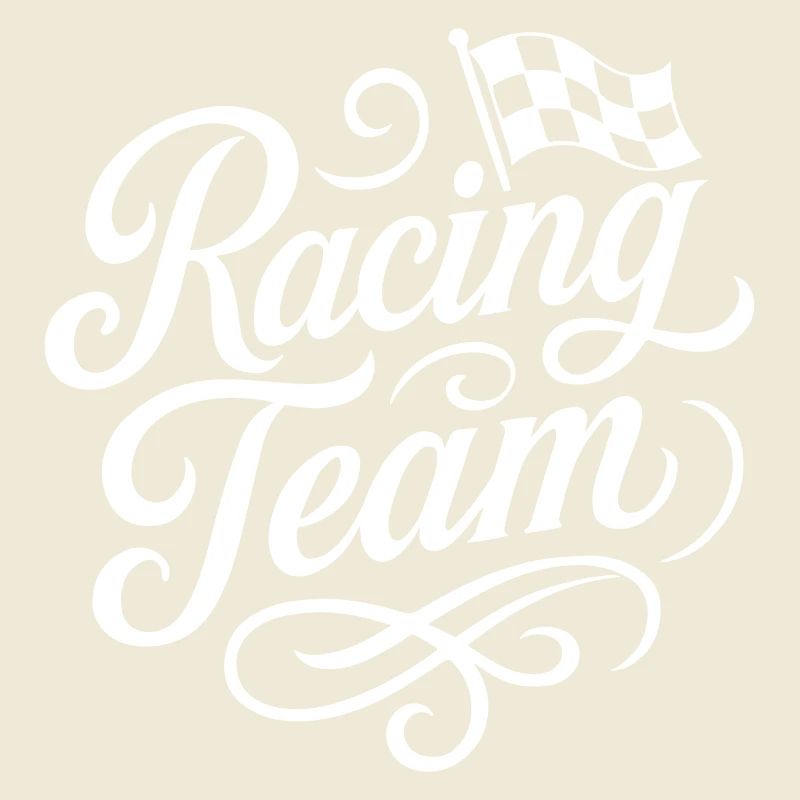 Drapeau de course de l’équipe de course