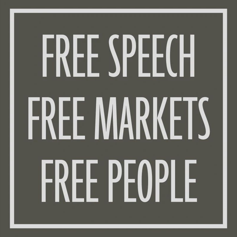 Marché de la liberté d’expression Peuple Libertarian Freedom Logo