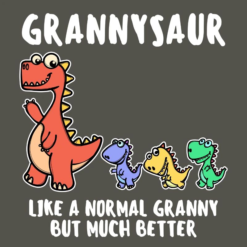 Oma Cool Statement Großmutter Dinosaurier