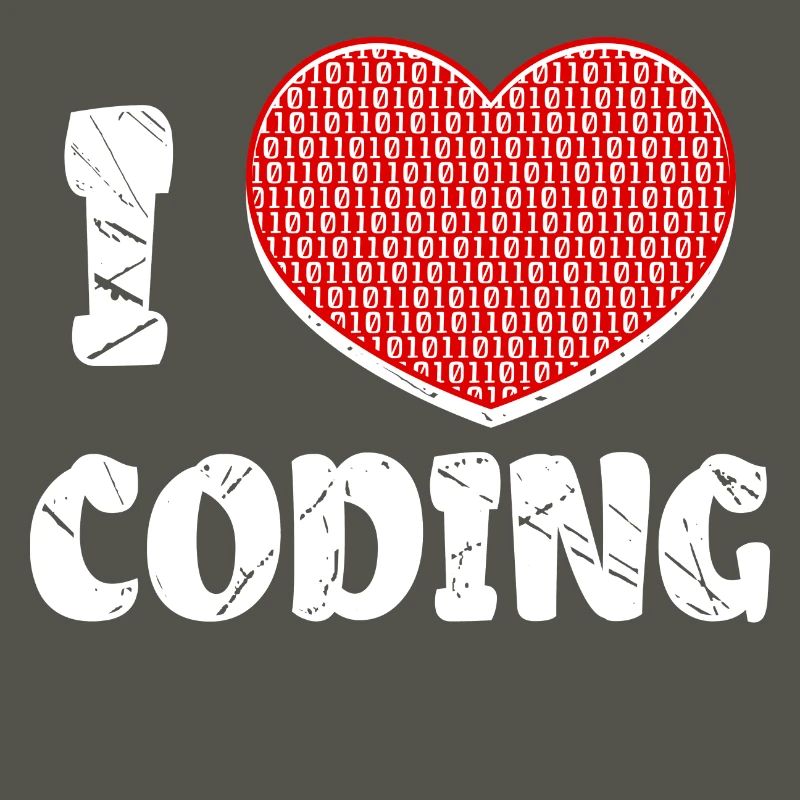 Développeur Heart Coding Statement Programmeur